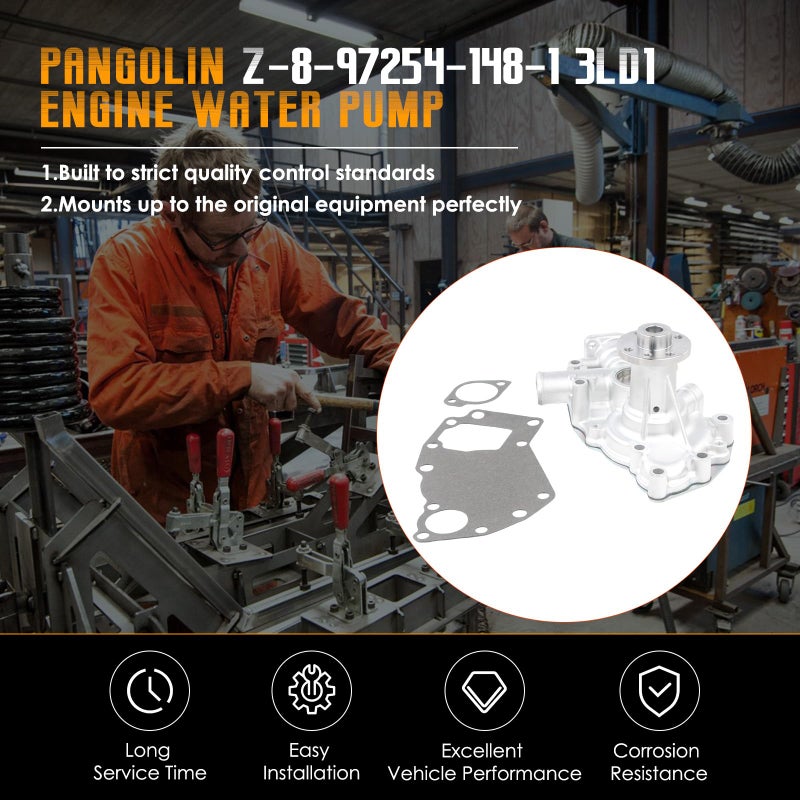 PANGOLIN 3LD1 Engine Water Pump for Isuzu Engine Mini Excavator PC35 KS35 Doosan S030P Excavator Aftermarket Parts - Image 3